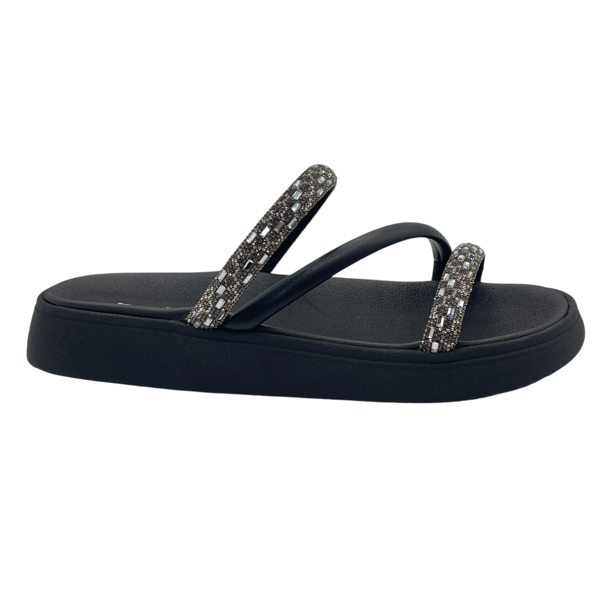 Chinelo Slide Tira Pronta Italia Strass Moleca 5469.121.28486
