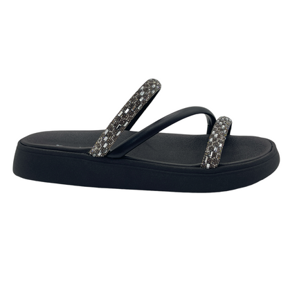 Chinelo Slide Tira Pronta Italia Strass Moleca 5469.121.28486