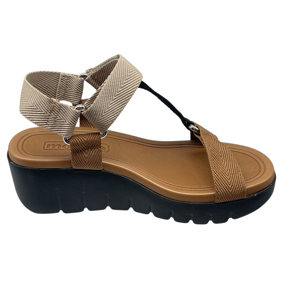 Sandália Feminina Flatform Tratorada Gorgurão Moleca 5536.101