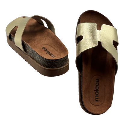 Sandália Feminina Slide Flatform Conforto Moleca 5500.100.14710