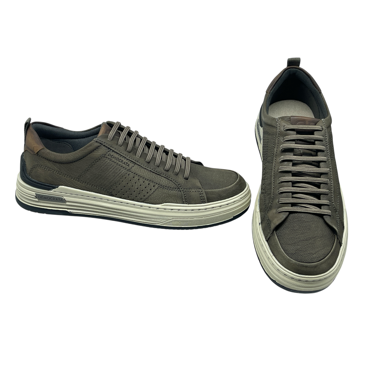 Sapatênis Masculino Denim Mike Couro Democrata 240601