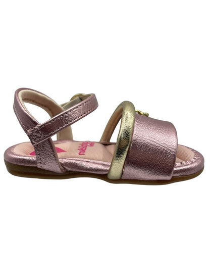 Sandália Infantil Papete Verniz Metalizado Molekinha 2112.671
