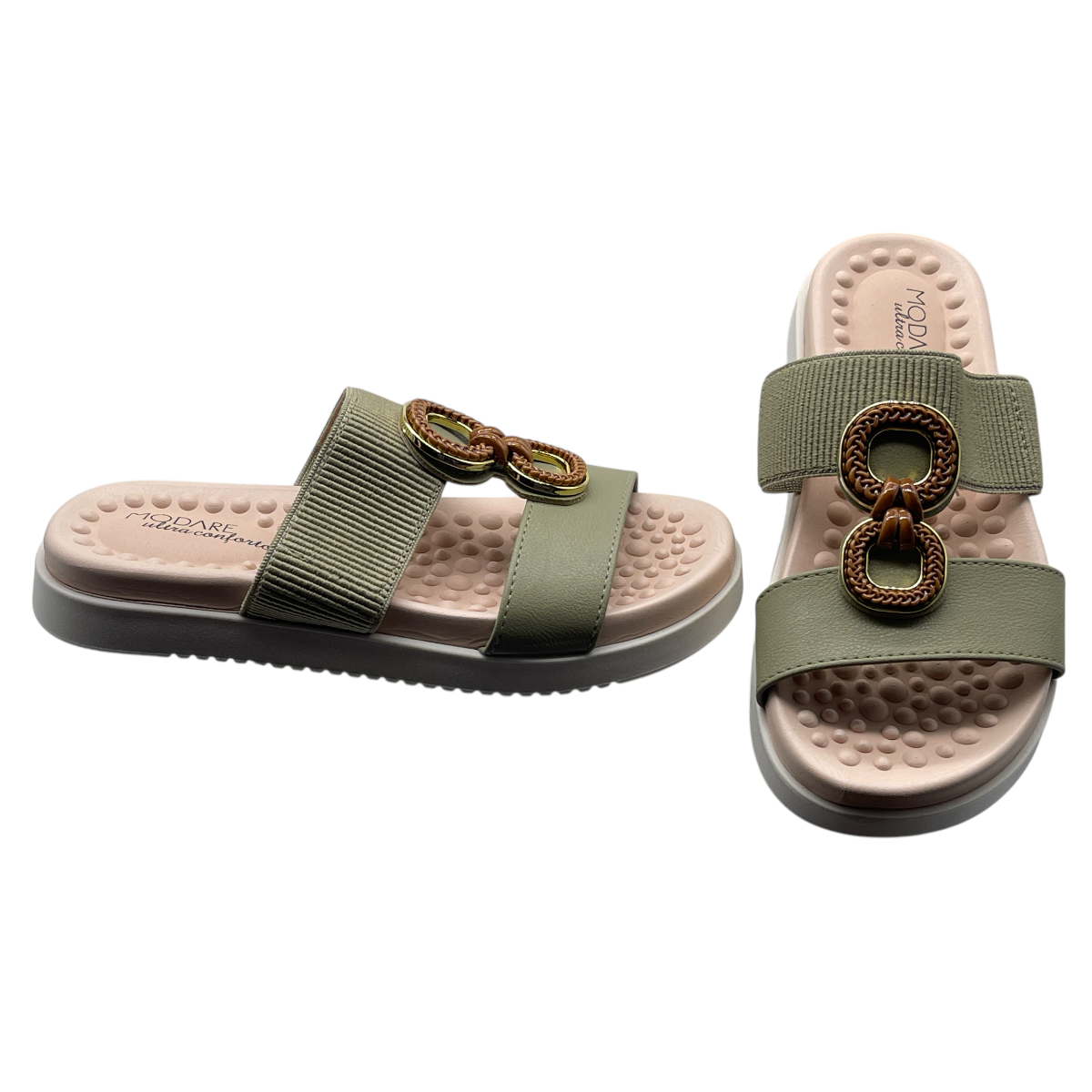 Chinelo Tamanco Slide C/ Elástico Modare Ultraconforto 7178.107