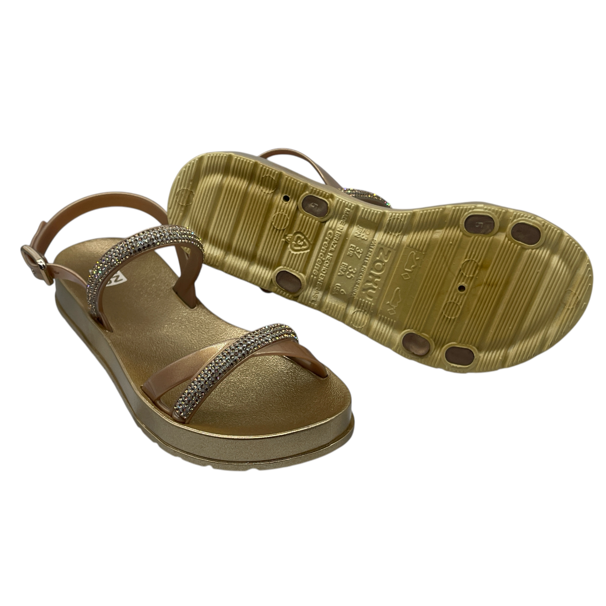 Sandália Papete Feminina Rasteira Zaxy Intense 19118