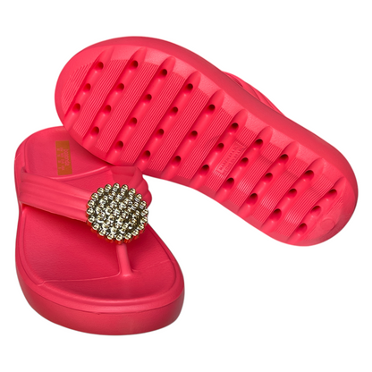 Chinelo Feminino Plataforma EVA  Alana Lux Pedras Boaonda 110