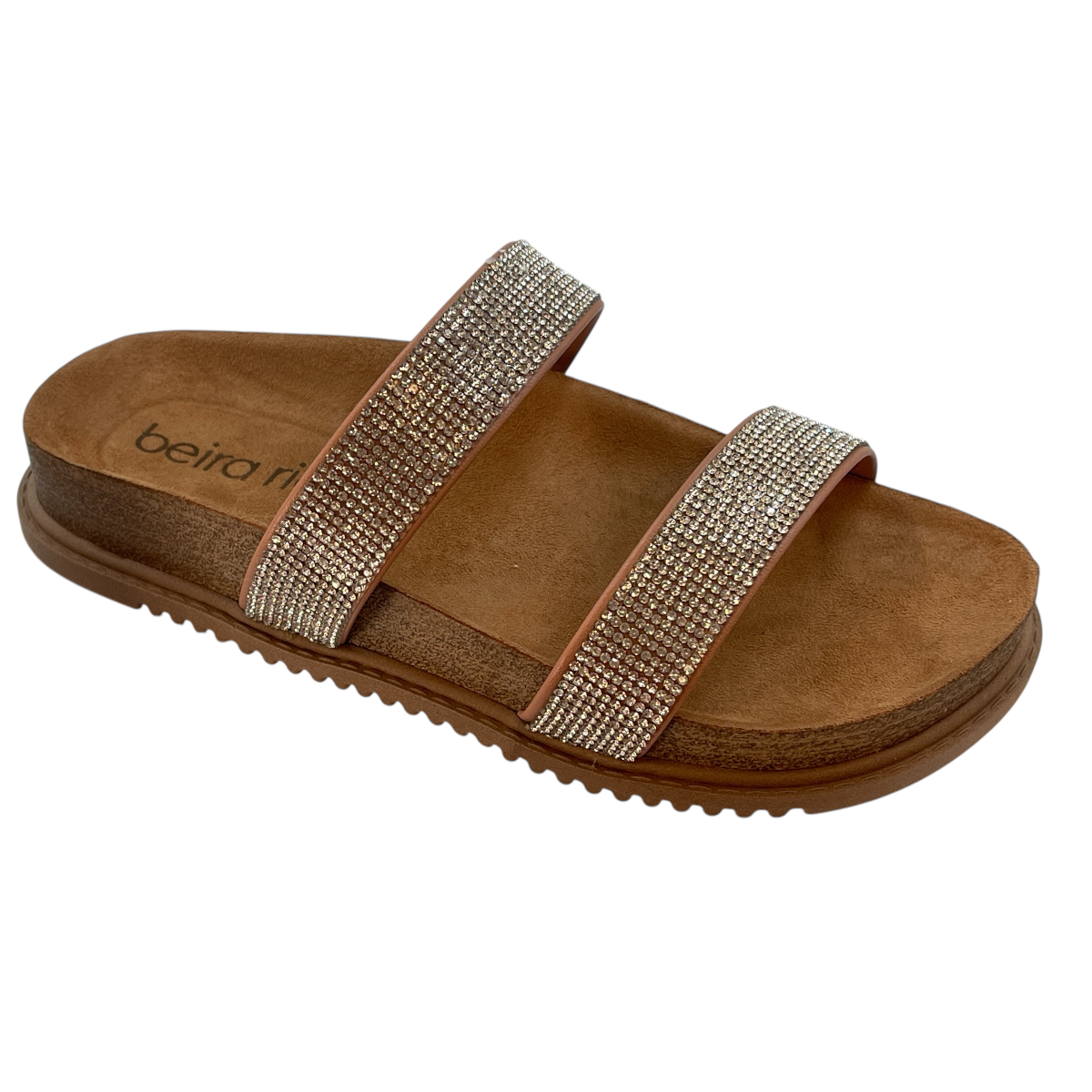 Sandália Feminina Rasteira Slide Strass Beira Rio 8523.106.27881