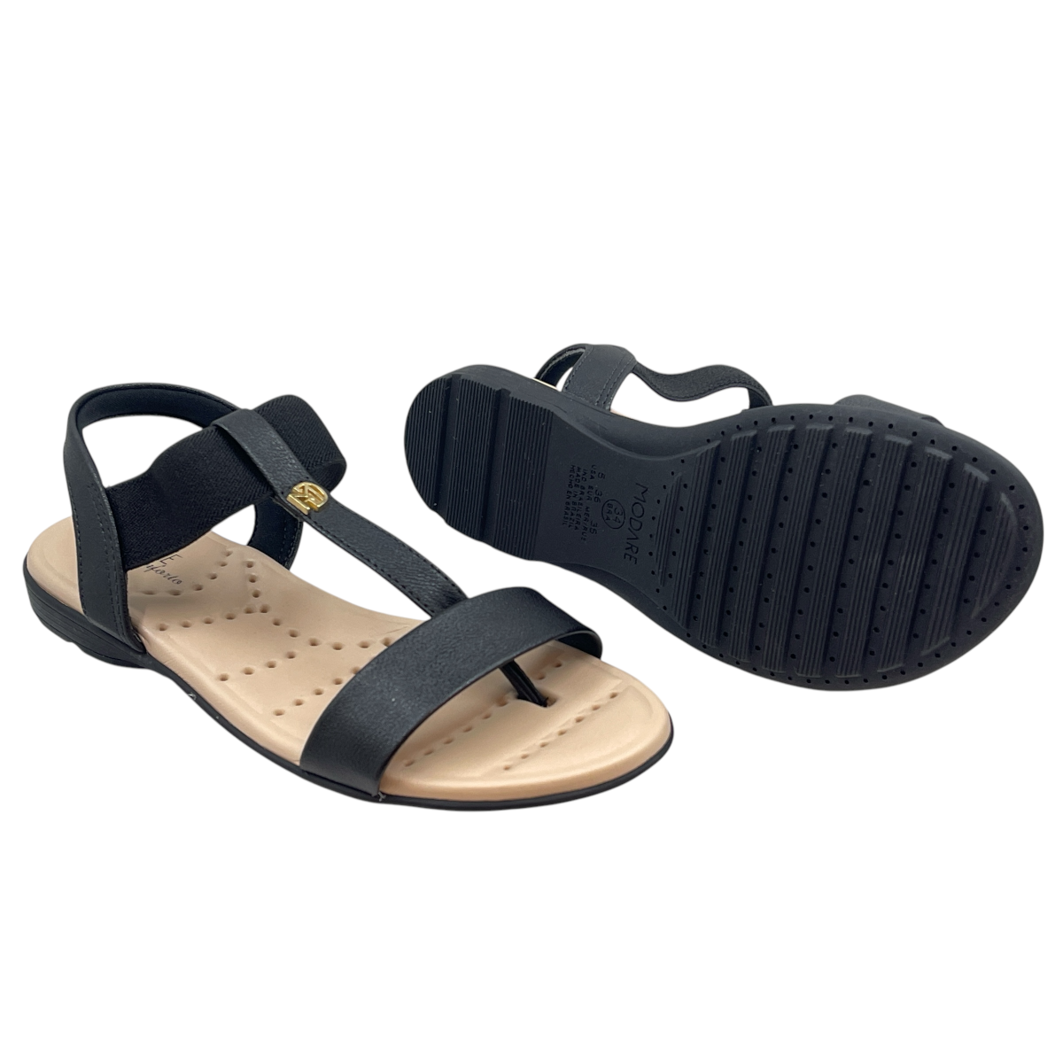 Sandália Feminina Napa Elástico Modare Ultraconforto 7053.163
