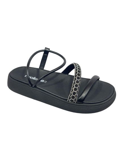 Sandália Feminina Rasteira Strass C/ Elástico Moleca 5469.126