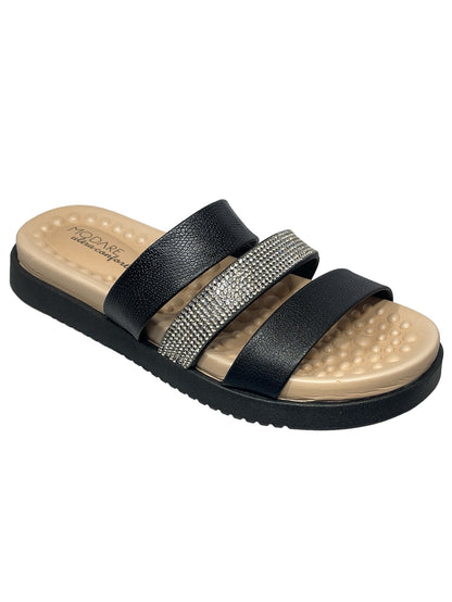 Chinelo Tamanco Slide Strass Modare Ultraconforto 7178.109