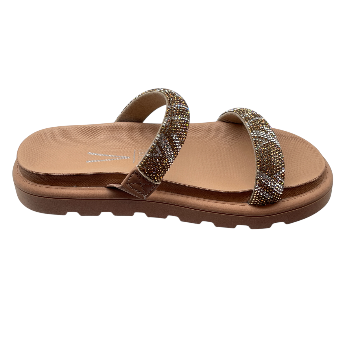 Chinelo Tamanco Slide Flatform Venezza Strass Vizzano 6459.110.28509