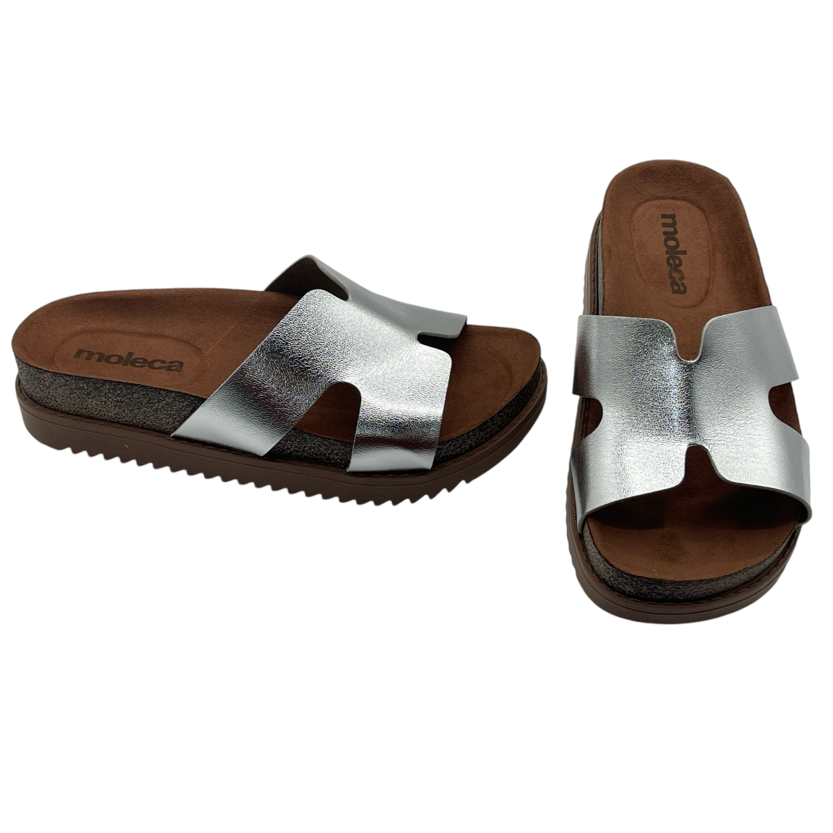 Sandália Feminina Slide Flatform Conforto Moleca 5500.100.14710