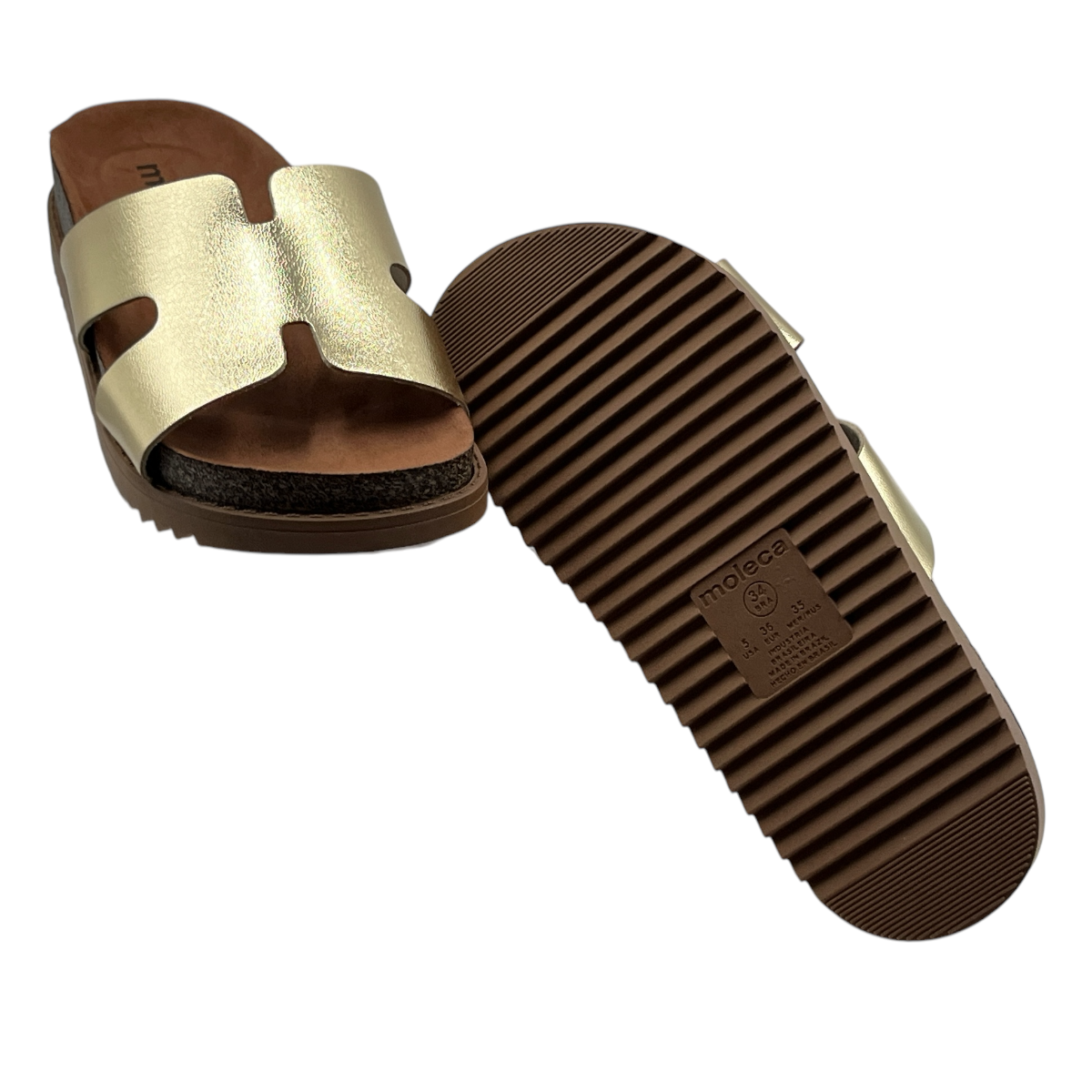 Sandália Feminina Slide Flatform Conforto Moleca 5500.100.14710