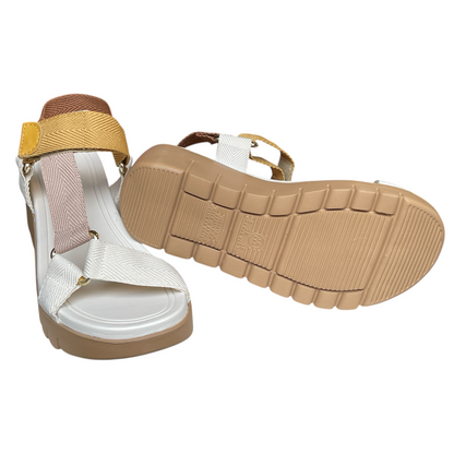 Sandália Feminina Flatform Tratorada Gorgurão Moleca 5536.101