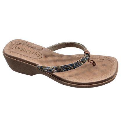 Tamanco Feminino Salto Grosso Baixo Strass Beira Rio 8527.104