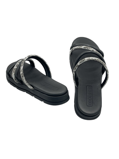 Sandália Feminina Slide Tratorada Strass Moleca 5490.110.27647