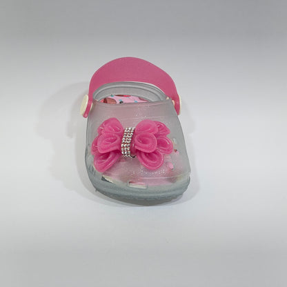 Sandália Babuche Infantil Juju Shoes-7025-17/24-rosa/glitter