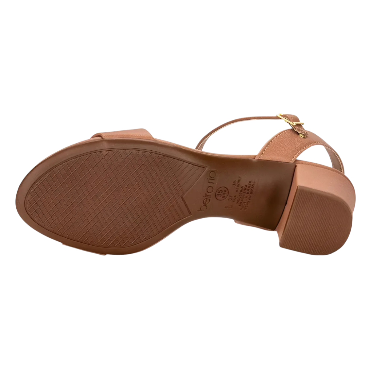 Sandália Feminina Casual Salto Bloco Napa Beira Rio 8246.1176