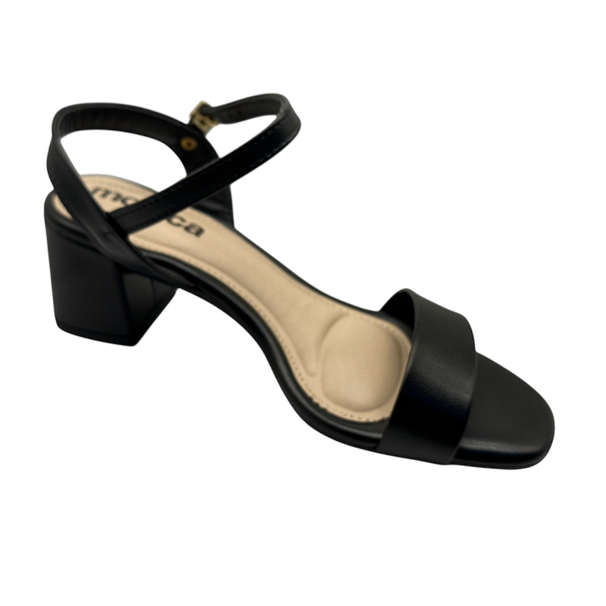Sandalia Feminina Moleca Salto Grosso 5496.101 Preto