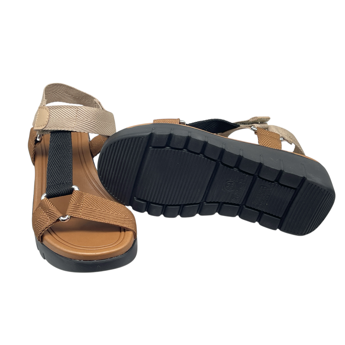 Sandália Feminina Flatform Tratorada Gorgurão Moleca 5536.101