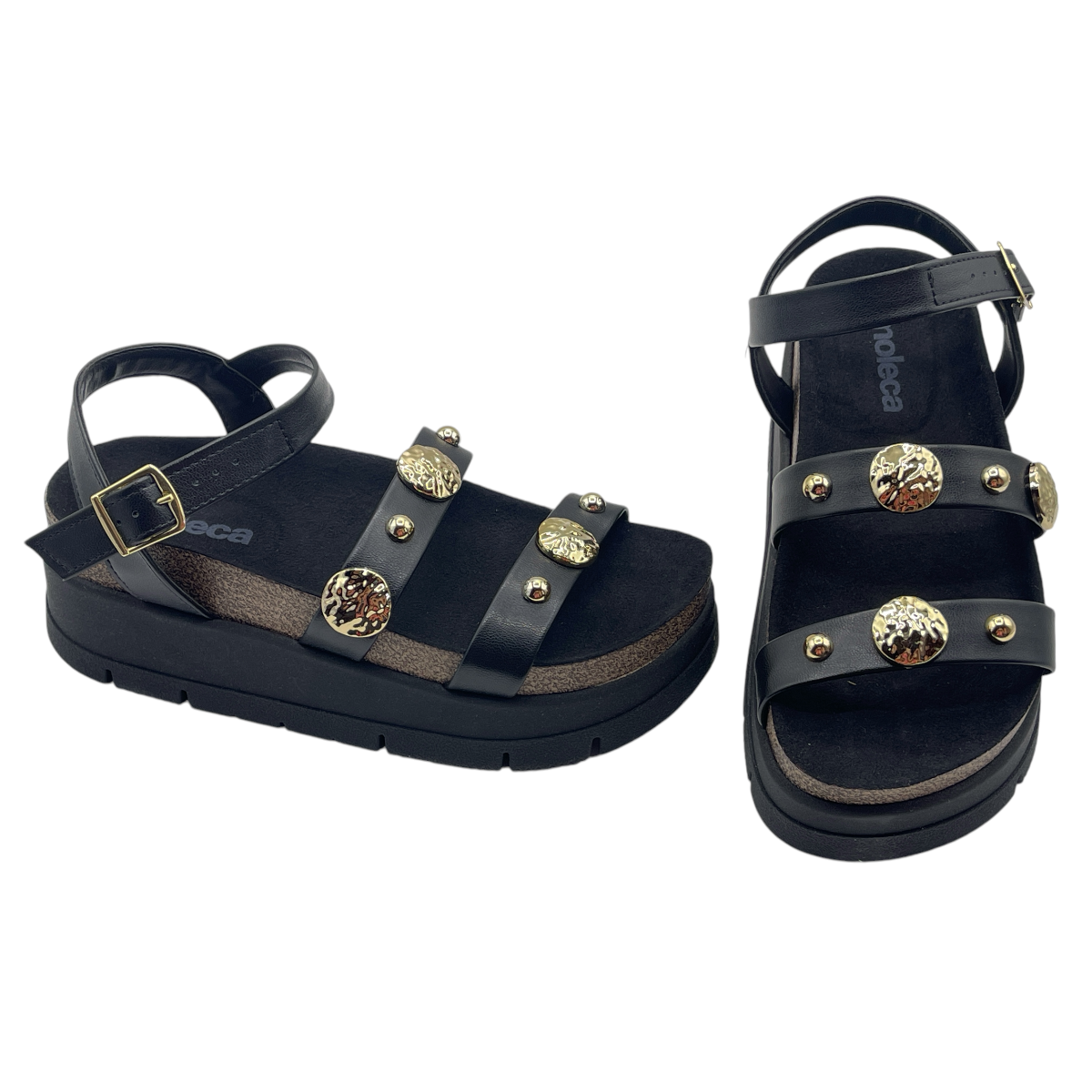 Sandália Feminina Plataforma Flatform Conforto Moleca 5513.104