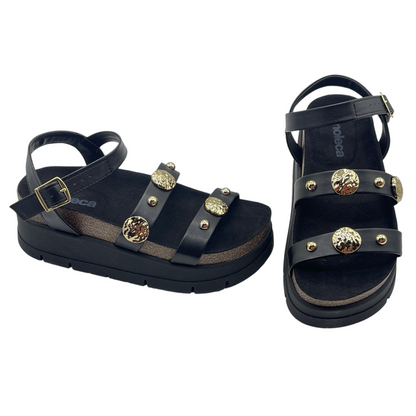 Sandália Feminina Plataforma Flatform Conforto Moleca 5513.104