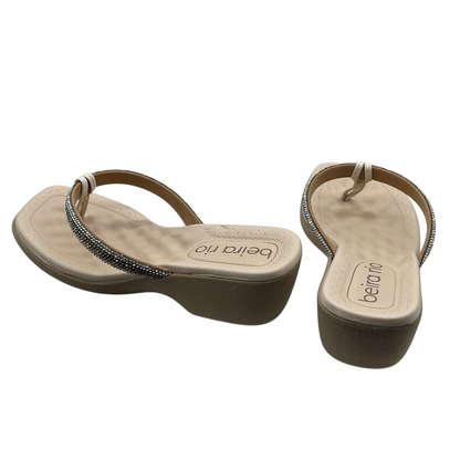 Tamanco Feminino Salto Grosso Baixo Strass Beira Rio 8527.104