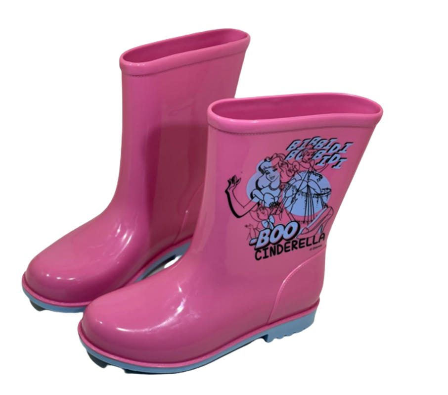 Bota Galocha Grendene Kids Disney Rain Magic Cinderella 22731
