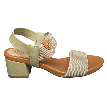 Sandália Elástico Canelado Salto Quadrado Modare Ultraconforto 7187.100