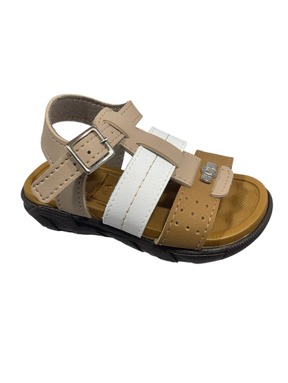 Sandália Papete Infantil Napa Tiras Rustico Molekinho 2135.104