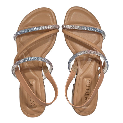 Sandália Rasteira Tiras Strass Degrade Beira Rio 8263.969