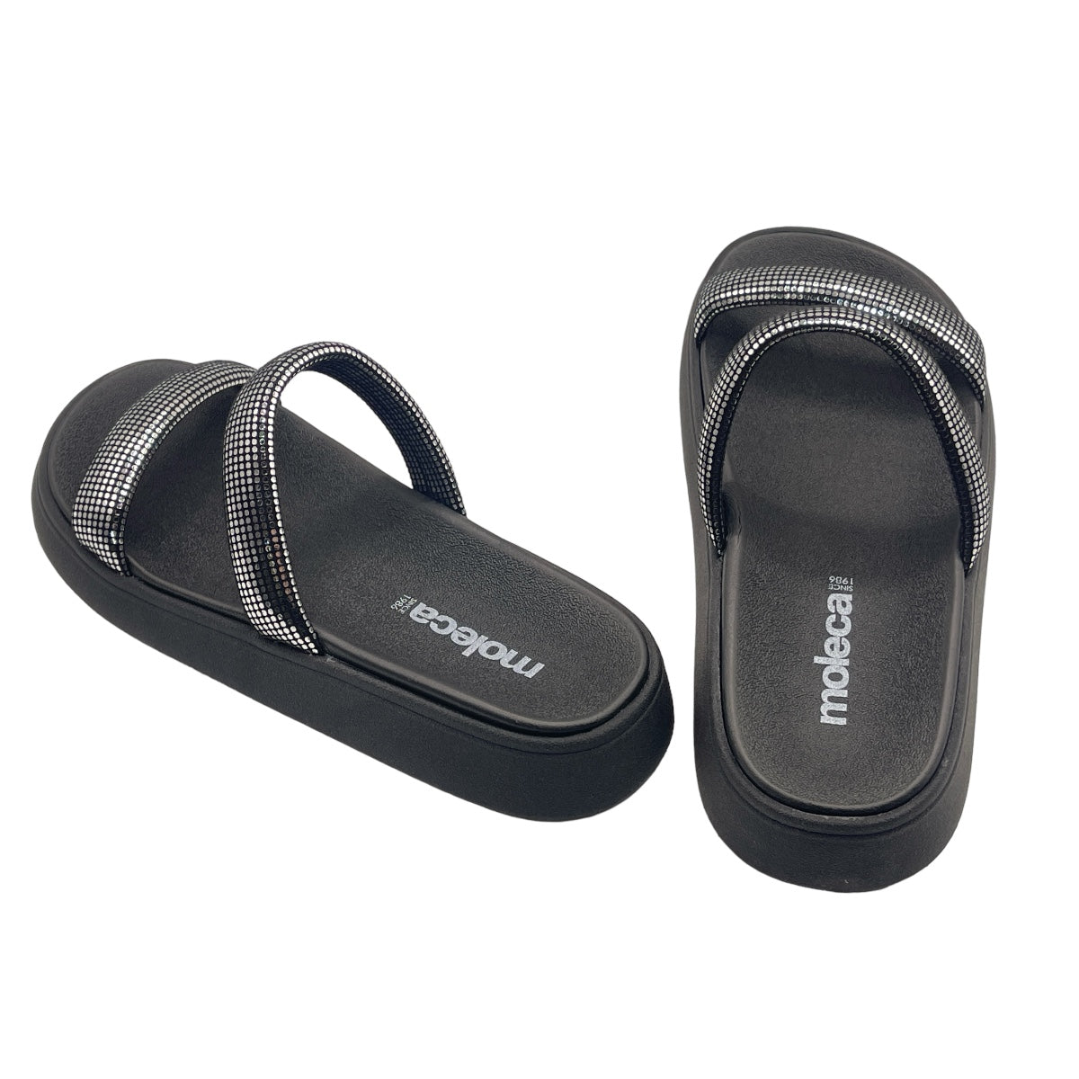 Chinelo Slide Tira Camurça Paris Glam Moleca 5507.101