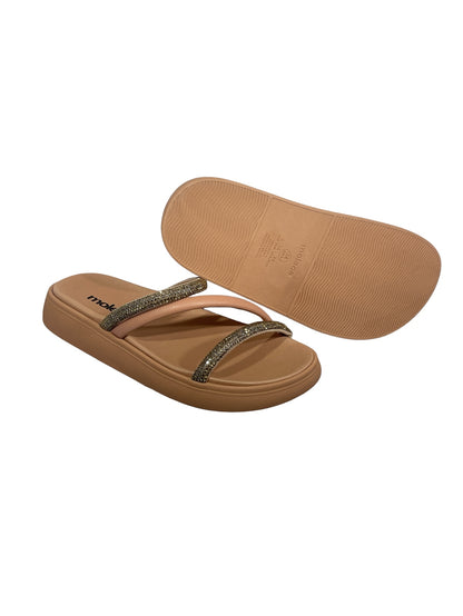 Sandália Rasteira Tira Pronta Veneza Strass Moleca 5469.121.28041