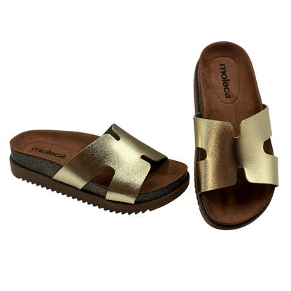 Sandália Feminina Slide Flatform Conforto Moleca 5500.100.14710