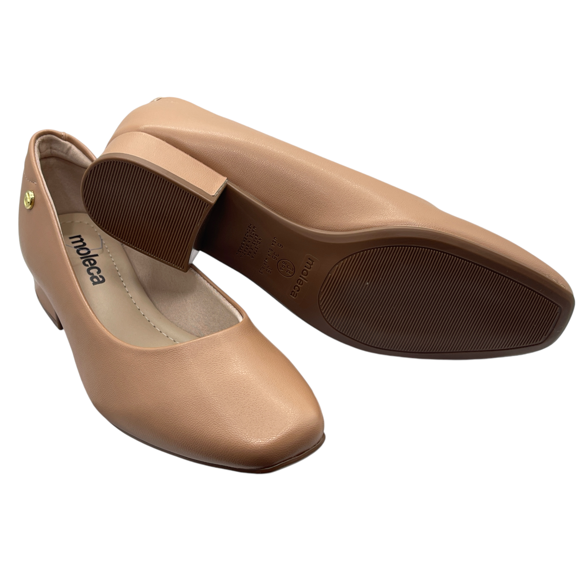 Sapato Feminino Casual Salto Grosso Moleca 5795.101