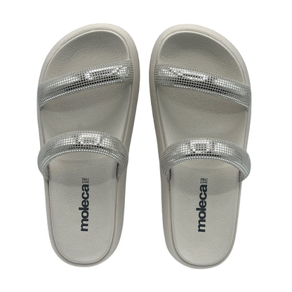 Chinelo Slide Tira Camurça Paris Glam Moleca 5507.101