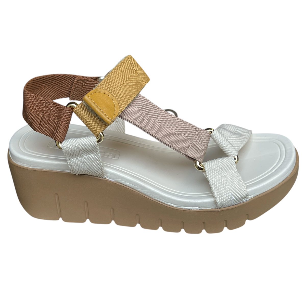 Sandália Feminina Flatform Tratorada Gorgurão Moleca 5536.101