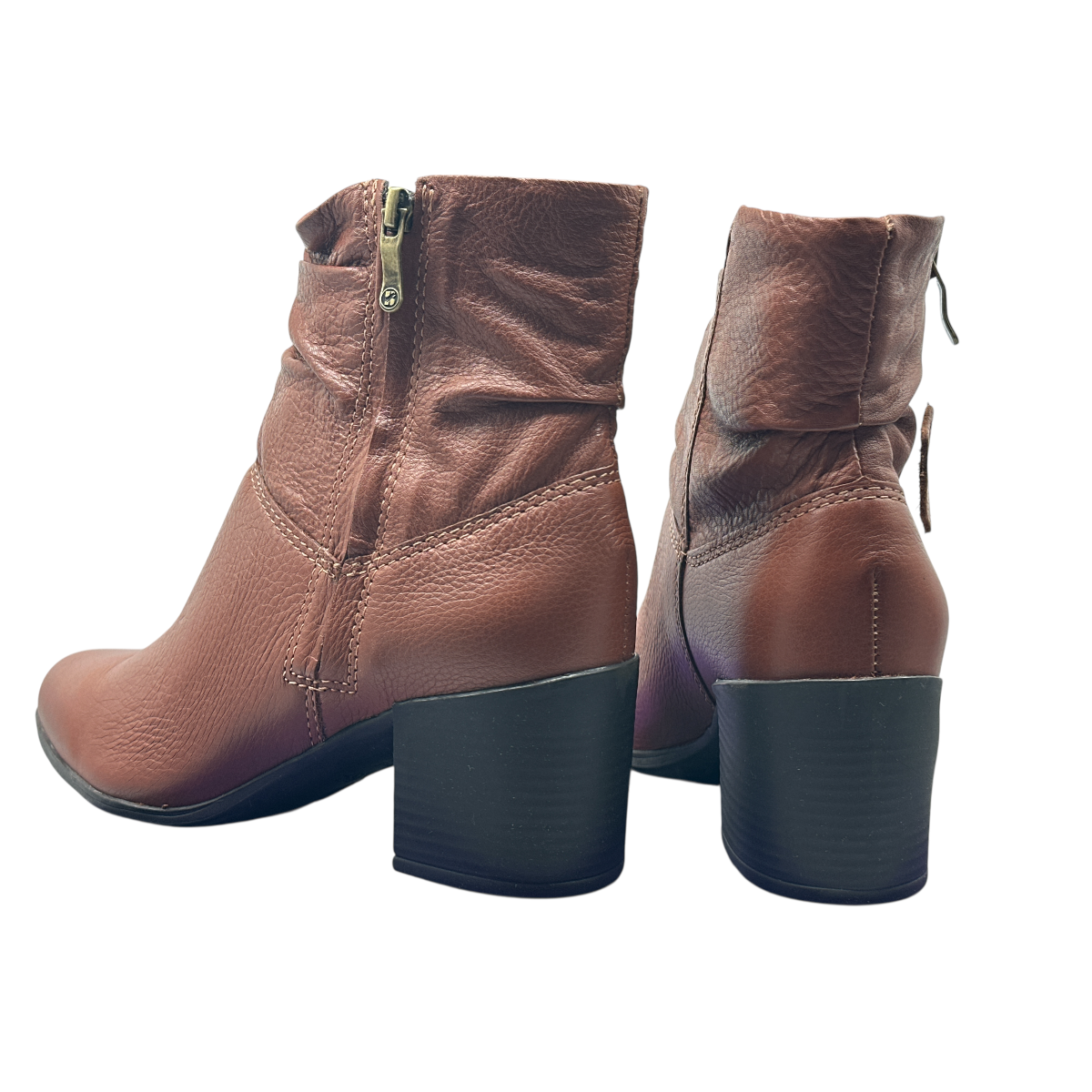 Bota Feminina Cano Curto Couro Burnish Bottero 346907-2