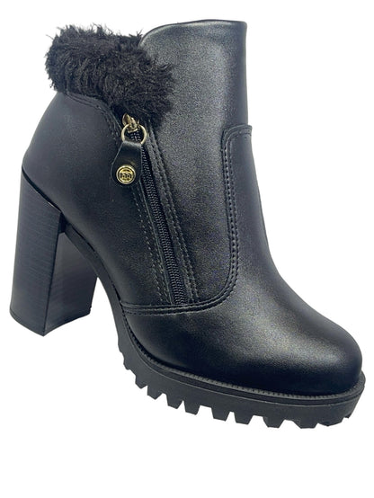 Bota Coturno Tratorada Salto Alto Cano Curto Moleca 5325.121
