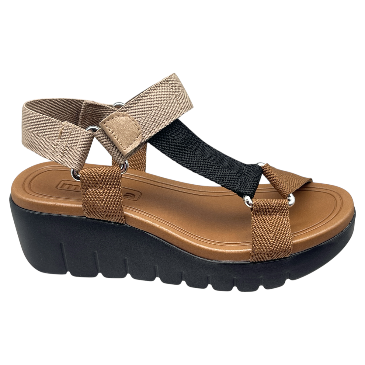 Sandália Feminina Flatform Tratorada Gorgurão Moleca 5536.101