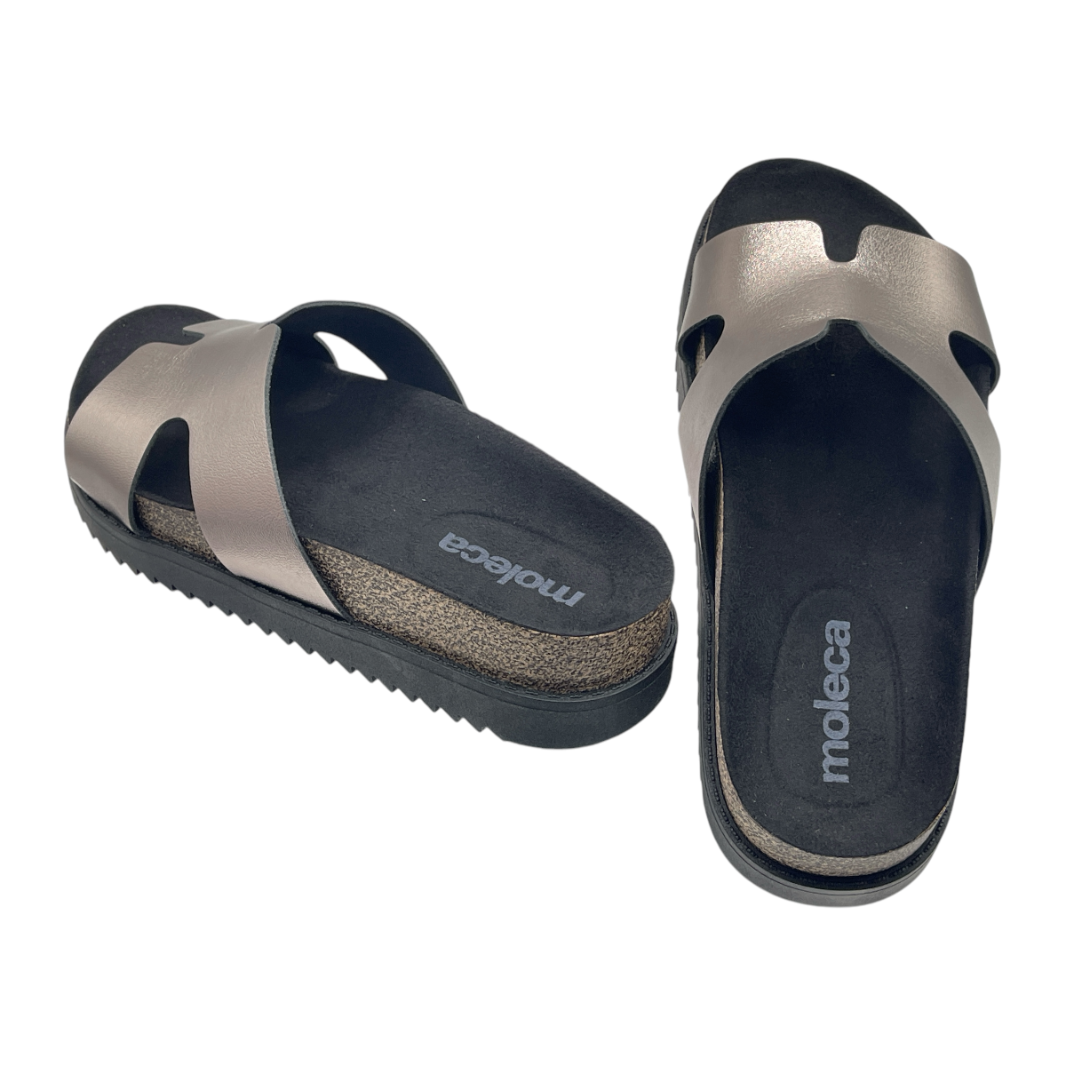 Sandália Feminina Slide Flatform Conforto Moleca 5500.100.14710