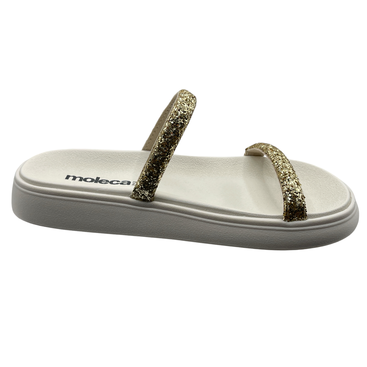 Chinelo Feminino Slide Tira Maxi Glitter Moleca 5507.100