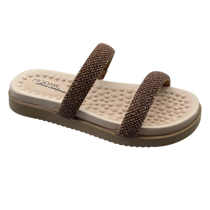 Sandália Rasteira Slide Strass Massageadores Modare 7178.116