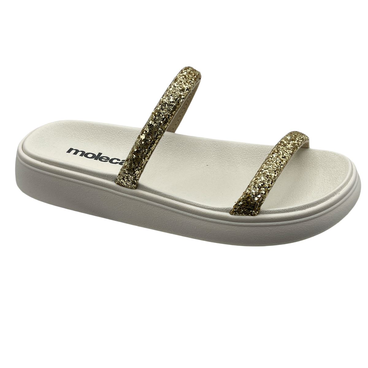 Chinelo Feminino Slide Tira Maxi Glitter Moleca 5507.100