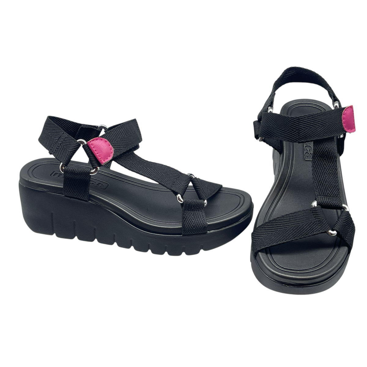 Sandália Feminina Flatform Tratorada Gorgurão Moleca 5536.101