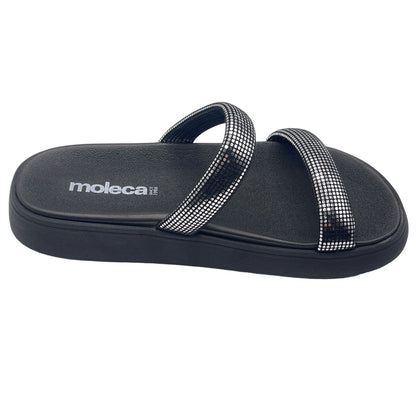 Chinelo Slide Tira Camurça Paris Glam Moleca 5507.101