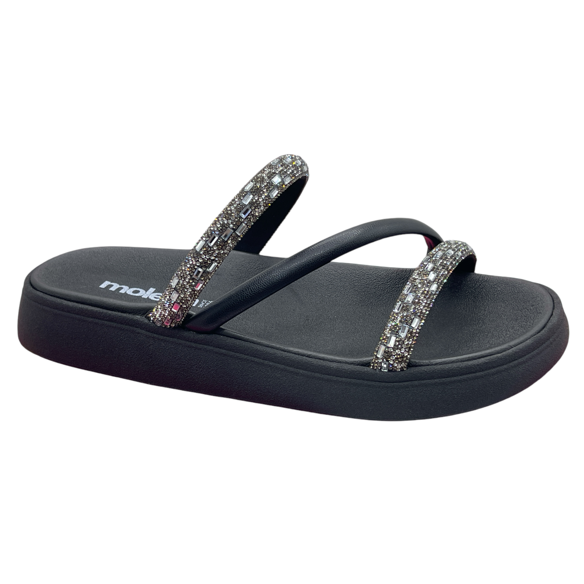 Chinelo Slide Tira Pronta Italia Strass Moleca 5469.121.28486