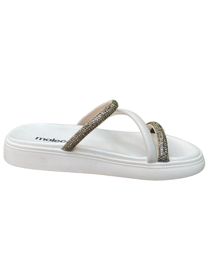 Sandália Rasteira Tira Pronta Veneza Strass Moleca 5469.121.28041