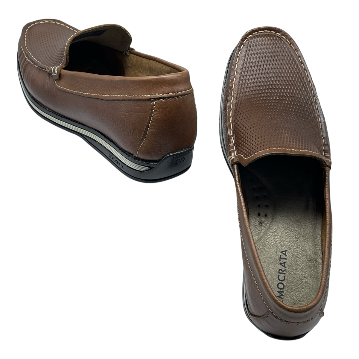 Sapato Masculino Mocassim Easy Ted Couro Democrata 135201